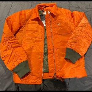 True Religion Orange Bomber Jacket
